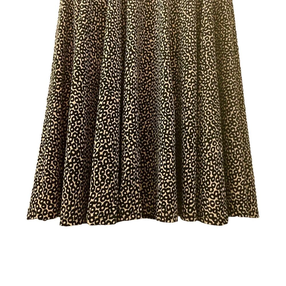 Christopher & Banks Women's Pebble Print Cap Sleeve Dress w Belt | Size 10 - Picture 4 of 10